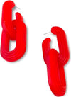 Orecchini Da Donna Pendenti in Resina Orecchini Nickel Free Forma a Doppia Catena Orecchini Donna Con Chiusura a Farfallina Moda/Donna/Gioielli/Orecchini Leclaf - Napoli, Commerciovirtuoso.it