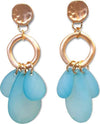 Orecchini Da Donna Pendenti in Resina Orecchini Nickel Free in Zamak Forma a Cerchio Con Petali E Chiusura a Farfallina Moda/Donna/Gioielli/Orecchini Leclaf - Napoli, Commerciovirtuoso.it
