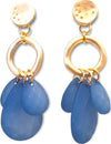 Orecchini Da Donna Pendenti in Resina Orecchini Nickel Free in Zamak Forma a Cerchio Con Petali E Chiusura a Farfallina Moda/Donna/Gioielli/Orecchini Leclaf - Napoli, Commerciovirtuoso.it