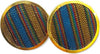 Orecchini Donna a Bottone Orecchini in Ottone E Tessuto Multicolore 4x4 Cm Nickel Free Con Chiusura a Farfallina Moda/Donna/Gioielli/Orecchini Leclaf - Napoli, Commerciovirtuoso.it
