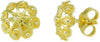 Orecchini bottone sardo iglesiente in oro giallo
