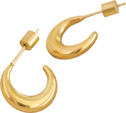 Orecchini Donna A Cerchio A Forma Di Luna In Acciaio Inossidabile Placcato Oro 18ct Casual Da Donna Moda/Donna/Gioielli/Orecchini MesmerizeD - Porto Sant’Elpidio, Commerciovirtuoso.it