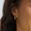 Orecchini Donna A Cerchio A Forma Di Luna In Acciaio Inossidabile Placcato Oro 18ct Casual Da Donna Moda/Donna/Gioielli/Orecchini MesmerizeD - Porto Sant’Elpidio, Commerciovirtuoso.it