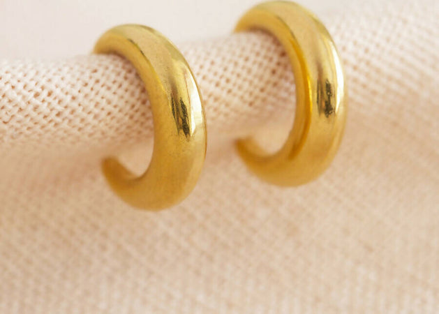 Orecchini Donna A Cerchio A Forma Di Luna In Acciaio Inossidabile Placcato Oro 18ct Casual Da Donna Moda/Donna/Gioielli/Orecchini MesmerizeD - Porto Sant’Elpidio, Commerciovirtuoso.it