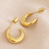 Orecchini Donna A Cerchio A Forma Di Luna In Acciaio Inossidabile Placcato Oro 18ct Casual Da Donna Moda/Donna/Gioielli/Orecchini MesmerizeD - Porto Sant’Elpidio, Commerciovirtuoso.it