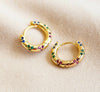 Orecchini Donna A Cerchio In Ottone Placcato Oro 14ct Con Grandi Cristalli Arcobaleno E Chiusura In Argento Sterling A Scatto Da Donna Lisa Angel Moda/Donna/Gioielli/Orecchini MesmerizeD - Porto Sant’Elpidio, Commerciovirtuoso.it