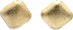 Orecchini Donna a Rombo Orecchini Nickel Free in Zamak Laminato Con Chiusura a Farfallina 4x4 Cm Moda/Donna/Gioielli/Orecchini Leclaf - Napoli, Commerciovirtuoso.it