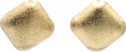 Orecchini Donna a Rombo Orecchini Nickel Free in Zamak Laminato Con Chiusura a Farfallina 4x4 Cm Moda/Donna/Gioielli/Orecchini Leclaf - Napoli, Commerciovirtuoso.it