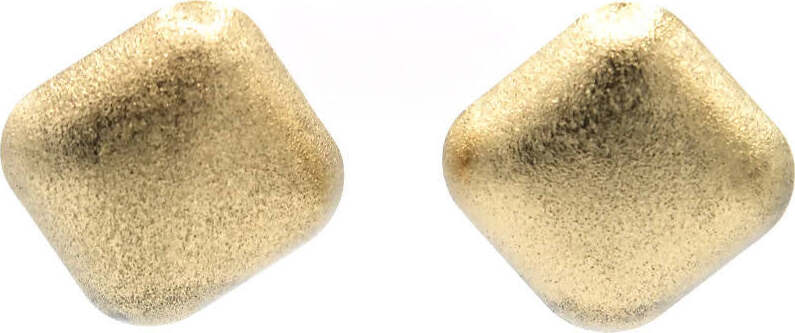 Orecchini Donna a Rombo Orecchini Nickel Free in Zamak Laminato Con Chiusura a Farfallina 4x4 Cm Moda/Donna/Gioielli/Orecchini Leclaf - Napoli, Commerciovirtuoso.it