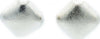 Orecchini Donna a Rombo Orecchini Nickel Free in Zamak Laminato Con Chiusura a Farfallina 4x4 Cm Moda/Donna/Gioielli/Orecchini Leclaf - Napoli, Commerciovirtuoso.it