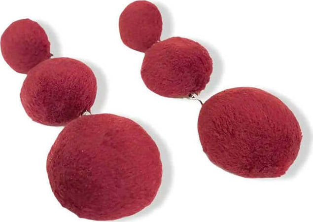 Orecchini Donna Boules in Tessuto Orecchini Pendenti Tessuto E Zamak Nickel Free Orecchini Con Chiusura a Farfallina Moda/Donna/Gioielli/Orecchini Leclaf - Napoli, Commerciovirtuoso.it