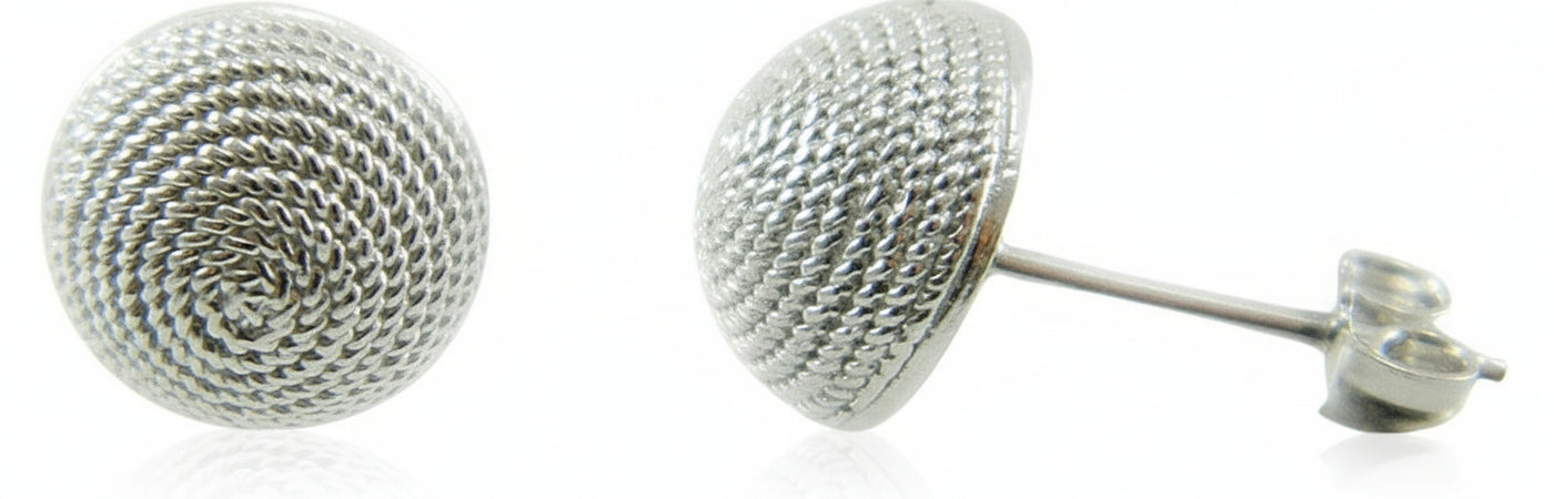 Orecchini corbula bombata filigrana sarda argento GIOIELLO SARDEGNA