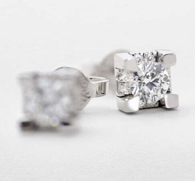 Orecchini Donna Giorgio Visconti in Oro Bianco E Diamanti Bb39400c