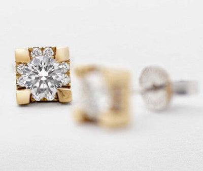 Orecchini Donna Giorgio Visconti In Oro Rosa Con Diamante B39400a