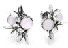 Orecchini Donna Giovanni Raspini 11385 Modello Butterfly, in Argento 925, Madreperla E Quarzo