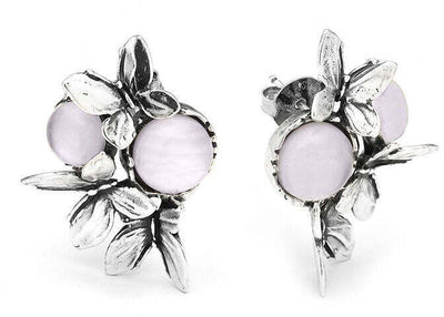 Orecchini Donna Giovanni Raspini 11385 Modello Butterfly, in Argento 925, Madreperla E Quarzo