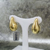 Orecchini donna grandi a goccia in argento dorato altezza 30 mm