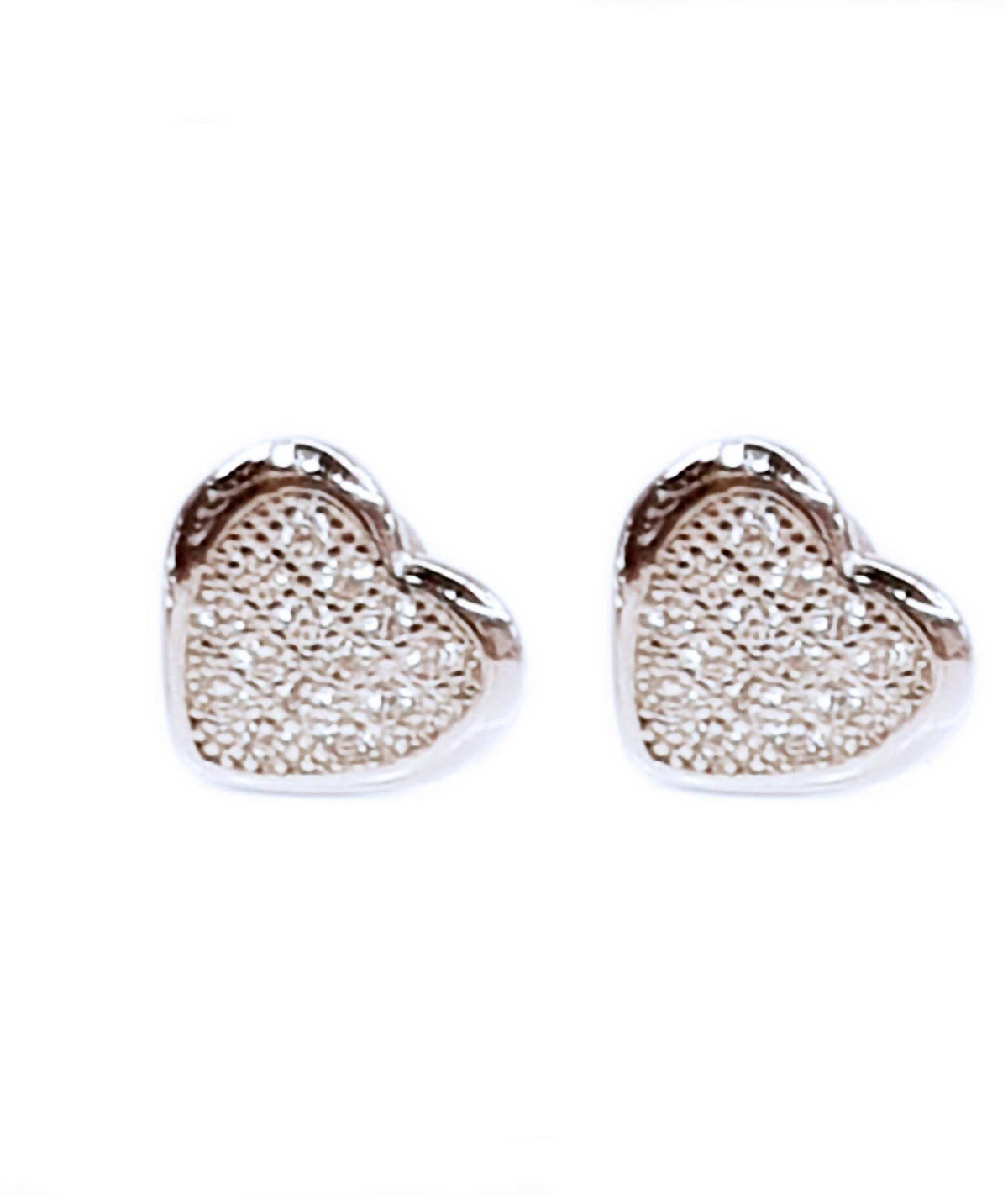 Orecchini Donna in Argento 925 millesimi a Forma di Cuore con - Main Image