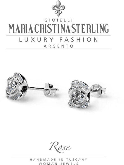 ORECCHINI DONNA MARIA CRISTINA STERLING G3841