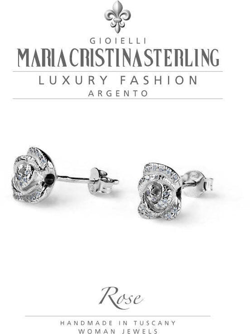 ORECCHINI DONNA MARIA CRISTINA STERLING G3841