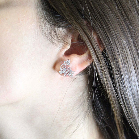 Orecchini donna pavoncella sarda in argento