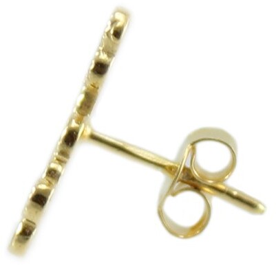 Orecchini donna pavoncella sarda in argento placcato oro