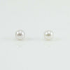 Orecchini Donna Perle Akoya 5,5/6 Paletto in Oro Bianco Coscia