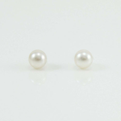 Orecchini perle Akoya 6,5/7 paletto in oro bianco Coscia