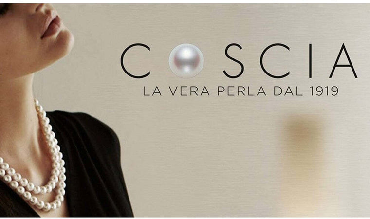 Orecchini perle Akoya 6,5/7 paletto in oro bianco Coscia