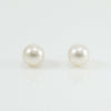 Orecchini perle Akoya 8/8,5 paletto in oro bianco Coscia