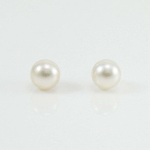 Orecchini perle Akoya 8/8,5 paletto in oro bianco Coscia