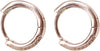 Orecchini Hoops In Argento 925 Millesimi Cerchio Tempestato Di Zirconi Orecchino Brillantinato Made In Italy