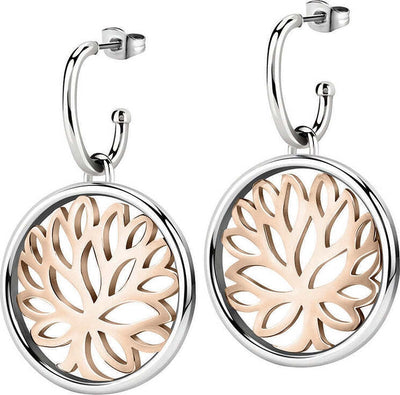 Orecchini-MORELLATO-donna-Loto-acciaio-/-rose-gold