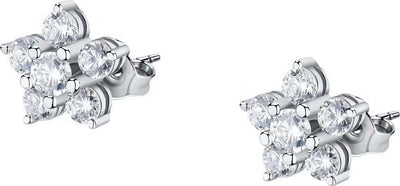 Orecchini-MORELLATO-donna-Tesori-fiori-argento-925-/-cristalli-bianchi