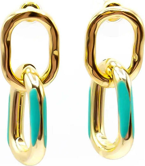Orecchini Pendenti Glaze Da Donna Orecchini Anello Moda/Donna/Gioielli/Orecchini Leclaf - Napoli, Commerciovirtuoso.it