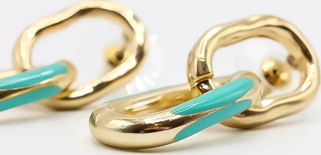 Orecchini Pendenti Glaze Da Donna Orecchini Anello Moda/Donna/Gioielli/Orecchini Leclaf - Napoli, Commerciovirtuoso.it
