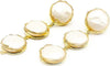 Orecchini Pendenti Nacre Da Donna Eleganti 3 Perle Moda/Donna/Gioielli/Orecchini Leclaf - Napoli, Commerciovirtuoso.it