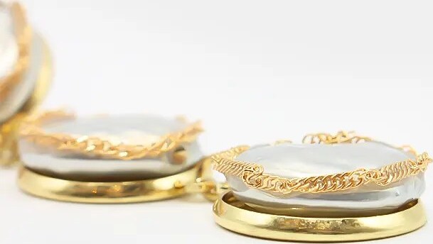 Orecchini Pendenti Nacre Da Donna Eleganti 3 Perle Moda/Donna/Gioielli/Orecchini Leclaf - Napoli, Commerciovirtuoso.it