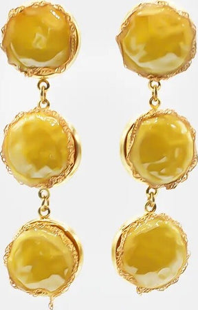 Orecchini Pendenti Nacre Da Donna Eleganti 3 Perle Moda/Donna/Gioielli/Orecchini Leclaf - Napoli, Commerciovirtuoso.it
