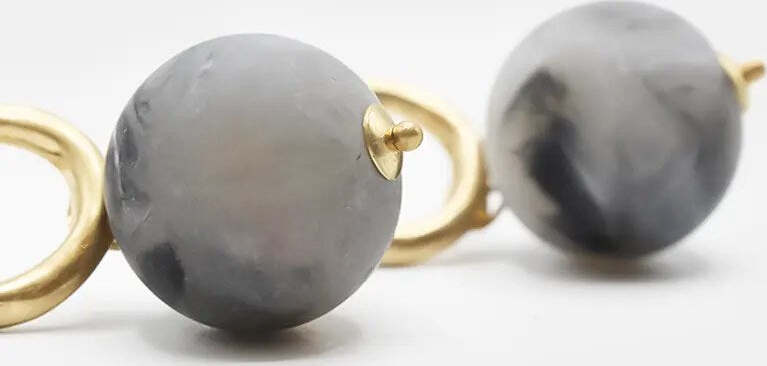 Orecchini Pendenti Sphere Da Donna Orecchini Fashion Moda/Donna/Gioielli/Orecchini Leclaf - Napoli, Commerciovirtuoso.it