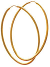 Orecchini zingara in argento a forma ovale
