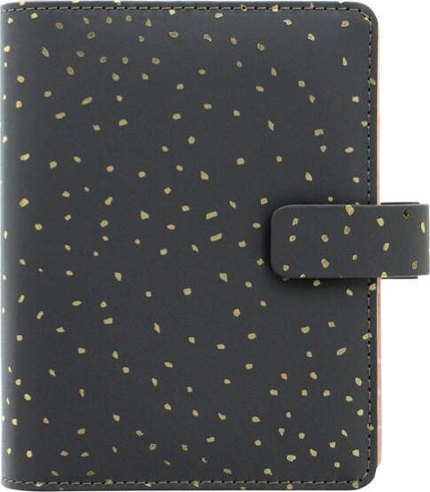 Organiser Confetti - f.to Personal - 187 x 153 x 40 mm - con cinturino - nero - Filofax Cancelleria e prodotti per ufficio/Archivio ufficio e accessori per scrivania/Archivio ufficio/Portablocchi e portamoduli Eurocartuccia - Pavullo, Commerciovirtuoso.it
