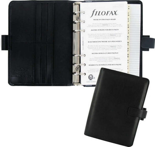 Organiser Metropol Personal - similpelle - nero - 18 8 x 13 5 x 3 8mm - Filofax Cancelleria e prodotti per ufficio/Archivio ufficio e accessori per scrivania/Archivio ufficio/Portablocchi e portamoduli Eurocartuccia - Pavullo, Commerciovirtuoso.it