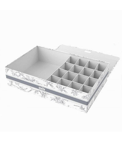 Organizer Armadio 16 + 1 Scomparti Scatola Salvaspazio 43x28x11cm Fantasia 87325