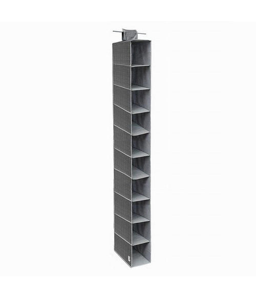Organizer Armadio Portatutto Pensile Scarpe Borse 10 Ripiani 15x30x120 Cm 69705