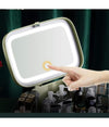 Organizer Beauty Case Porta Trucco Accessori Gioielli Con Specchio Led Cassetti