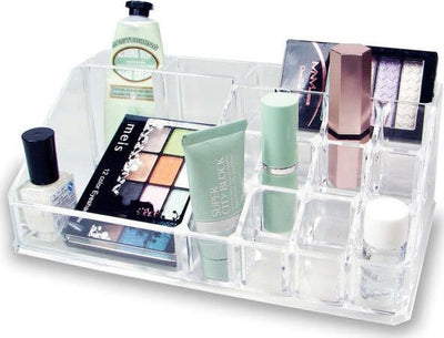 Organizer-Cosmetici-Make-Up-Accessori-Espositore-16-Scomparti-17-X-9cm-Acrilico