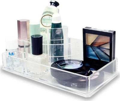 Organizer-Cosmetici-Make-Up-Accessori-Espositore-8-Scomparti-17x9cm-Acrilico