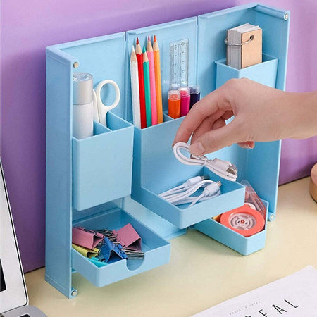 Organizer In Plastica Per Trucchi Da Scrivania 24.5 X 28 Cm Pochetta Per Trucchi Casa e cucina/Bagno/Accessori e biancheria da bagno per bambini/Accessori/Dosatori e porta accessori/Piattini portasapone Trade Shop italia - Napoli, Commerciovirtuoso.it
