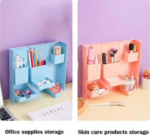 Organizer In Plastica Per Trucchi Da Scrivania 24.5 X 28 Cm Pochetta Per Trucchi Casa e cucina/Bagno/Accessori e biancheria da bagno per bambini/Accessori/Dosatori e porta accessori/Piattini portasapone Trade Shop italia - Napoli, Commerciovirtuoso.it